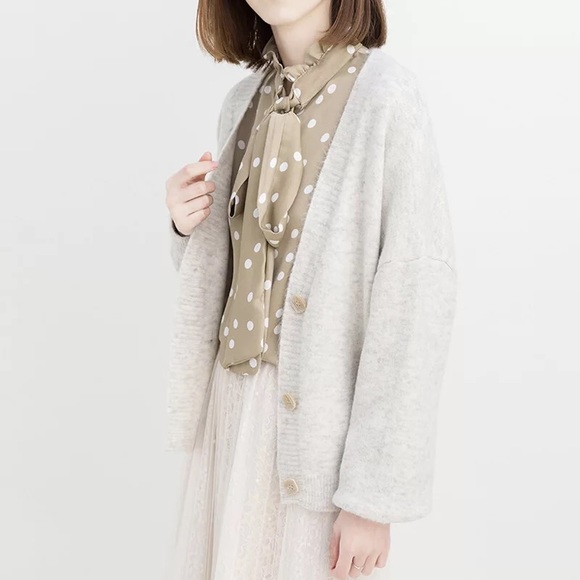 Grey Knit Cardigan - Picture 9 of 14